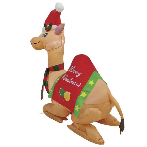 4 Ft  Nativity Camel LED Light Up Inflatable Christmas Yard Decor Vintage New - Picture 7 of 10